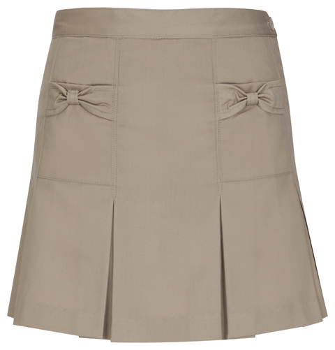 Preschool Solid Pleated Skirt 2 Tab