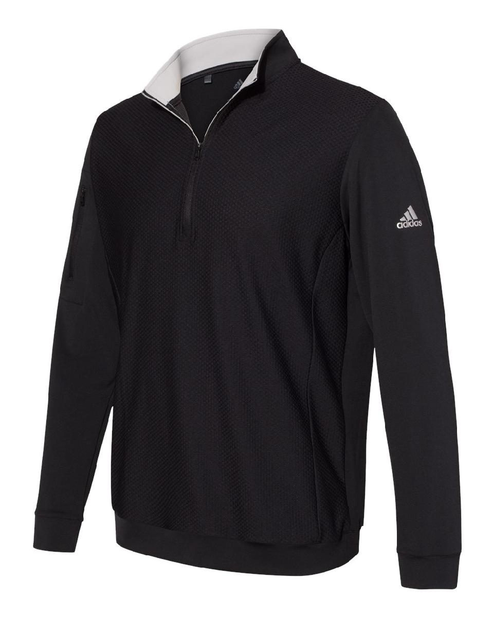 Adidas - Performance Texture Quarter-Zip Pullover - A295