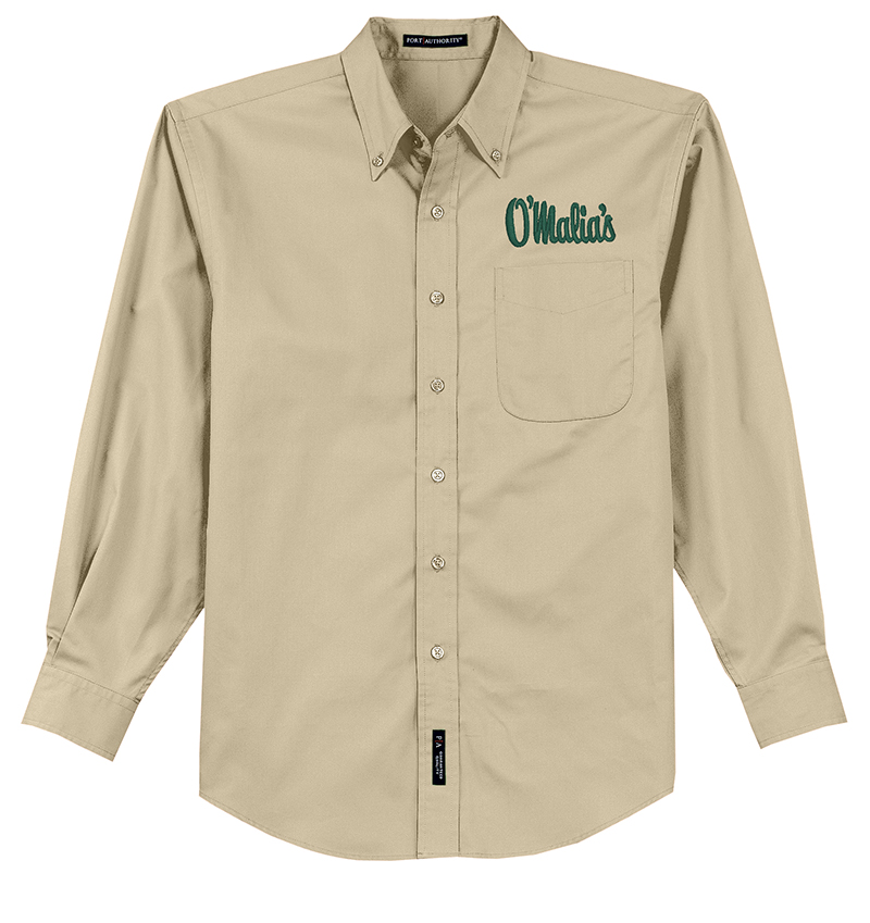 Port Authority &#174;  Long Sleeve Easy Care Shirt.  S608 (O'MALIAS - left chest)