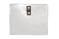 1810-1300 3x4 Vinyl Badge Holder w/ Aligator Clip