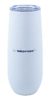 14oz. Stainless Steel Champagne Flute w/ Rubberized Finish